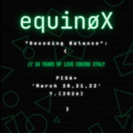 EquinoX - TopLap Italia - 10th anniversary - OpenJam - Lectures